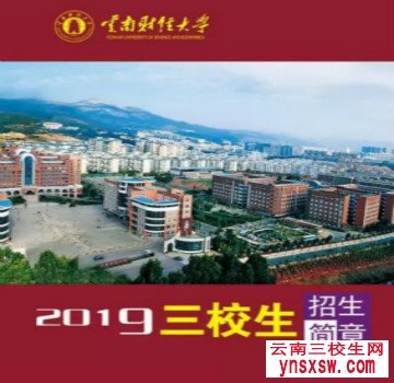 2019年云南财经大学三校生本科招生简章