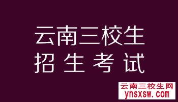 云南省高等职业技术院校招生考试说明